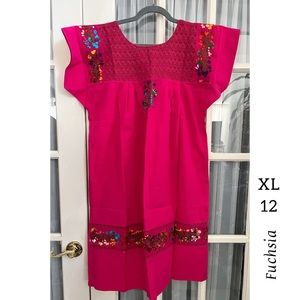Mexican San Antonino Embroidery Tunic XL